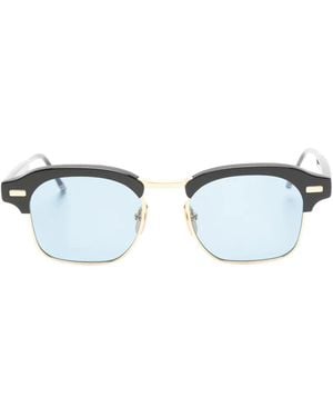 Thom Browne Square-Frame Sunglasses - White