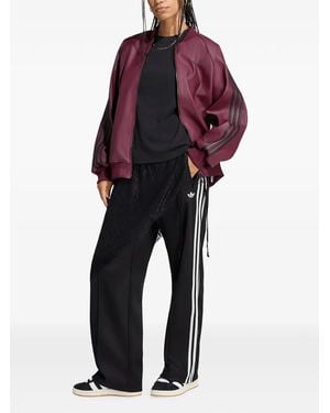 adidas Pantalon De Jogging Firebird À Superposition Jupe En Dentelle - Red