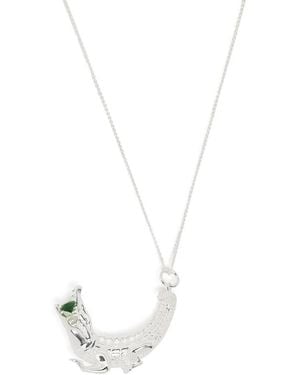 Hatton Labs Collana Con Pendente Gator - Bianco