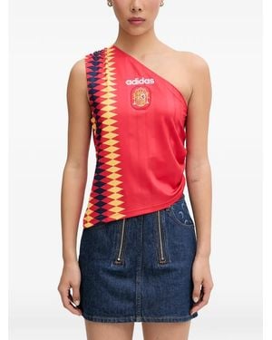 adidas Haut Spain À Une Épaule - Red