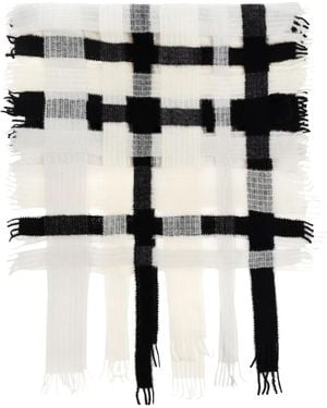 Issey Miyake Raschel Fringed-Hem Scarf - Noir