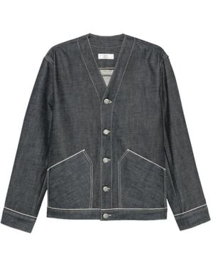 3Dici Jeansjacke Mit Kontrastnähten - Grau