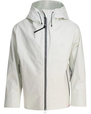 Goldwin Oamc Hooded Zip-Front Jacket - White