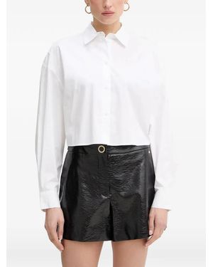 ARMANI EXCHANGE Cropped Shirt - White