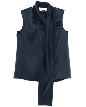 Max Mara Smmdry Draped Sleeveless Top - Blue
