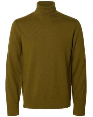 SELECTED Tray Roll-Neck Sweater - Green