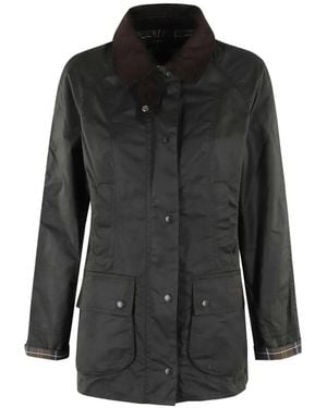 Barbour Beadnell Waxed Jacket - Black