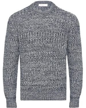 Orlebar Brown Gideon Crochet-Knit Jumper - Grey