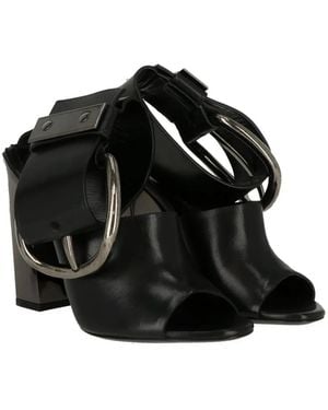 Tom Ford Buckle-Detail Leather Sandals - Black