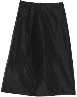 Sofie D'Hoore Pleated A-Line Midi Skirt - Black