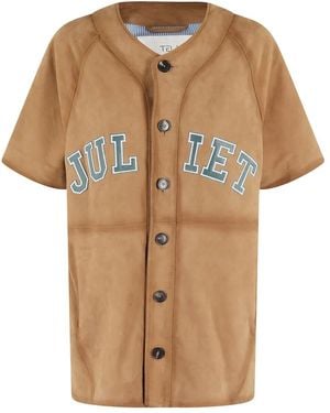 Tela Kurzärmelige Oversized-Jacke - Natur