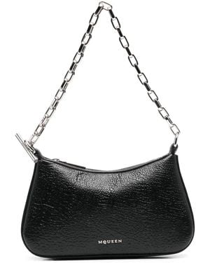 McQueen Kleine T-Bar Tas - Zwart