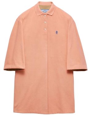 Prada Old Piqué Coat - Pink