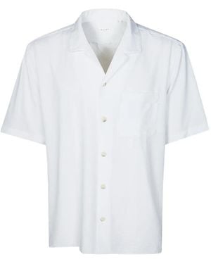 Xacus Seersucker Short-Sleeve Shirt - White