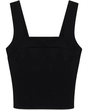 Jonathan Simkhai Madine Square-Neck Tank Top - Black