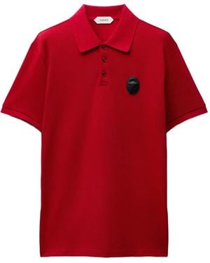 Versace Cotton Piqué Polo - Red