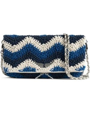 Zadig & Voltaire Rock Macramé Cross Body Bag - Blue