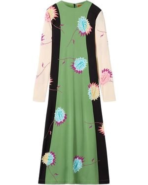 La DoubleJ Long-Sleeve Swing Dress - Green