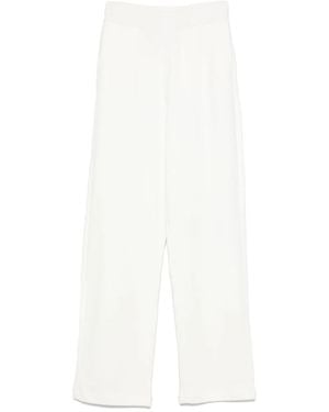 Emporio Armani Organic-Cotton Trousers - White