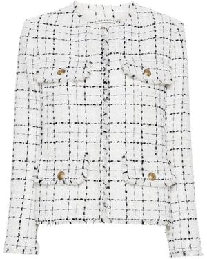 Alice + Olivia Checked Jacket - White