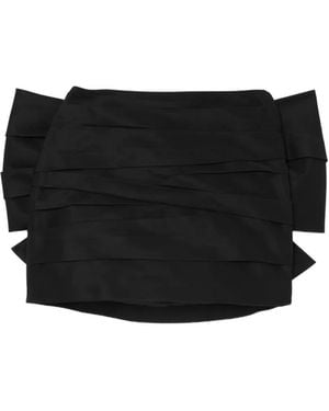 Marc Jacobs Bow Ruched Skirt - Black