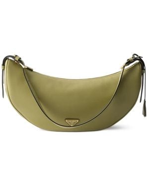 Prada Demi Lune ショルダーバッグ L - グリーン