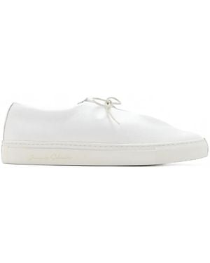 Jacques Soloviere Jim Fringed Leather Sneakers - White