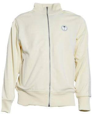 Palm Angels Logo-Patch Track Jacket - White