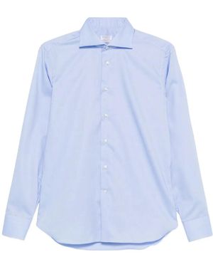 Borriello ポインテッドカラー シャツ - ブルー