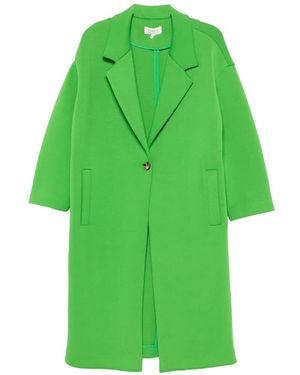 Psophia Single-Breasted Coat - Green