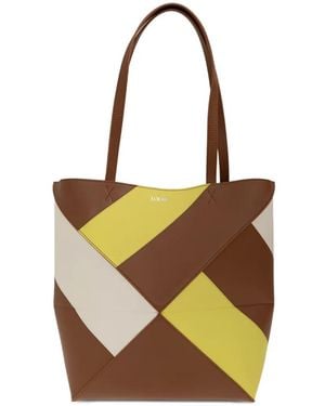 Loewe Medium Puzzle Fold Tote - Brown