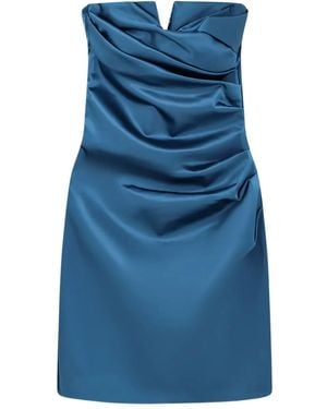 La Petite Robe Di Chiara Boni Schulterfreies Arya Minikleid - Blau