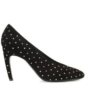 Sergio Rossi 90Mm Sr Arc Court Shoes - Black