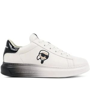 KARL LAGERFELD Ombre Lace Trainers - White