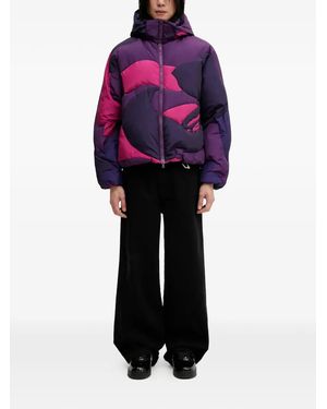 A Bathing Ape Mega Color Camo Patterned Hooded Jacket - Purple