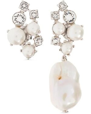 Givenchy Pendientes Con Detalle De Perlas - Blanco