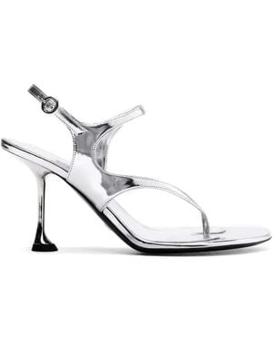 Proenza Schouler Leather Heeled Sandals - White