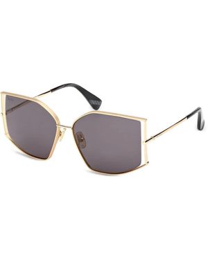 Max Mara Eyewear Lunettes De Soleil À Monture Géométrique - Métallisé