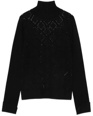 Blugirl Blumarine Pull À Motif Géométrique - Noir