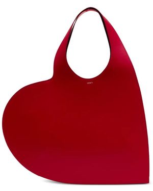 Coperni Double Heart Tote Bag - Red
