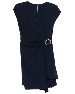 Liu Jo Short Dress With Bejewelled Detailing - Blue