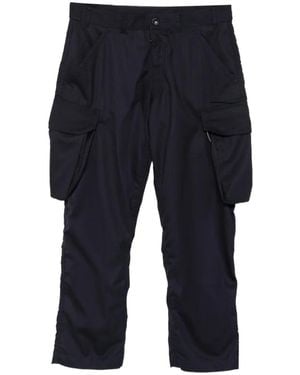 Comme des Garçons Pantalon Ample À Fines Rayures - Bleu