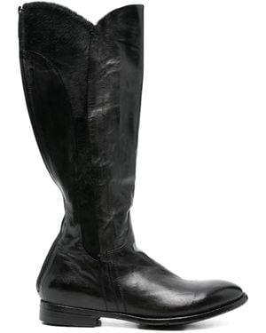 LEMARGO Zipped Knee Boots - Black