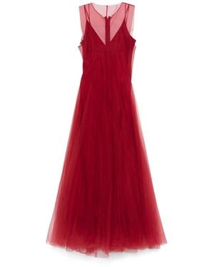 Marc Le Bihan Midikleid Aus Tüll - Rot