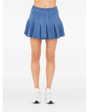 The Upside Lykke Jaida Pleated Mini Skorts - Blue