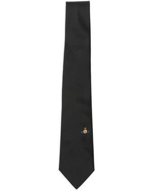 Vivienne Westwood Orb Pointed Tie - Black
