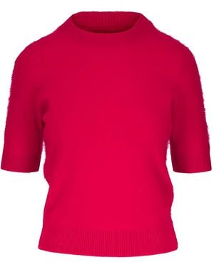 Dorothee Schumacher Fluffy Statements Knit Top - Red