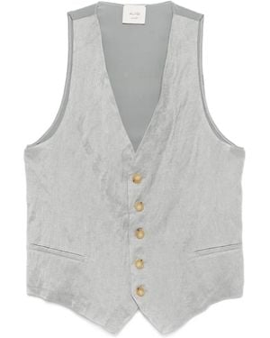 Alysi Button-Fastening Waistcoat - Grey
