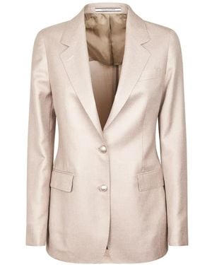 Tagliatore Buttoned Blazer - Natural