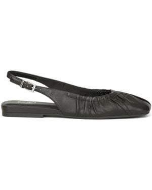 Ash Gathered Court Shoes - Black